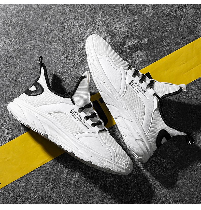 Atmungsaktive Fashion Sneakers für Herren Ultraleichte tragbare Sport-Laufschuhe_voghion.com
