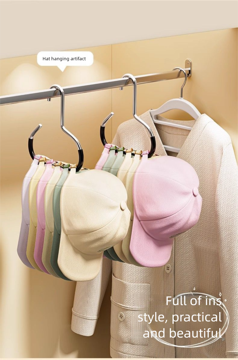 Lagerung Artefakt Schlafsaal Kleiderschrank Hängen Baseball Kappe Strap Haushalt Multifunktionale Hut Display Rack_voghion.com