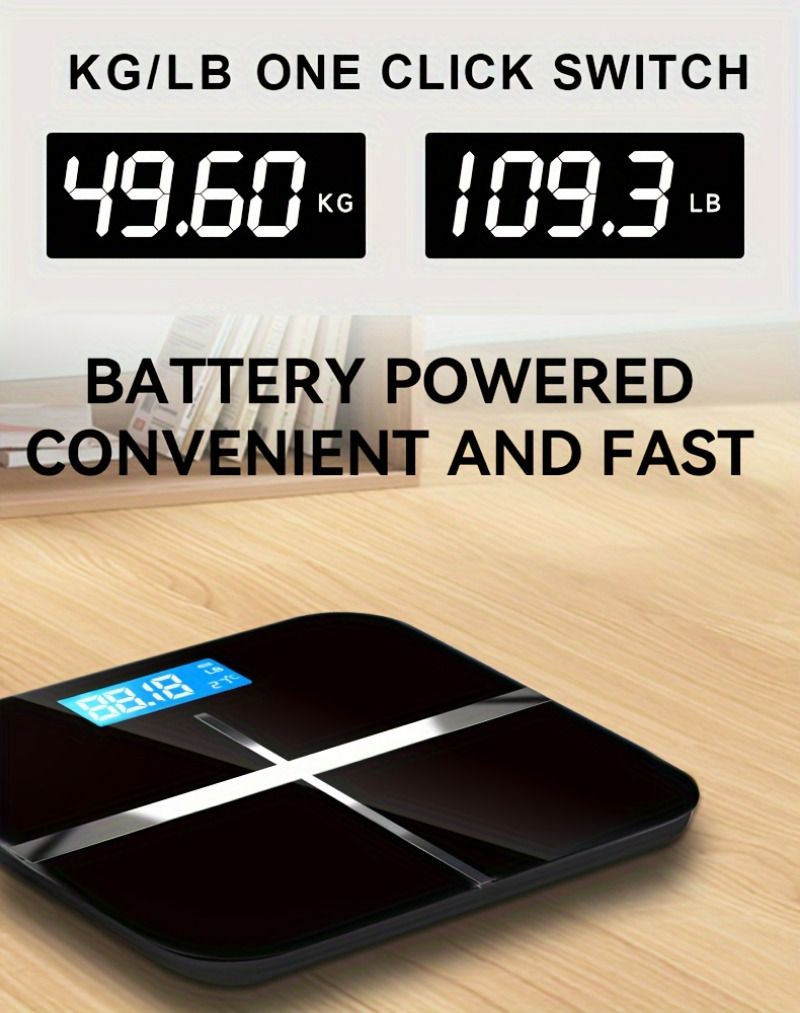 Weight Bathroom Digital Weighing Hine Ultra Wide Platform And Capacity Precise Security Large Number Easy To Read_voghion.com