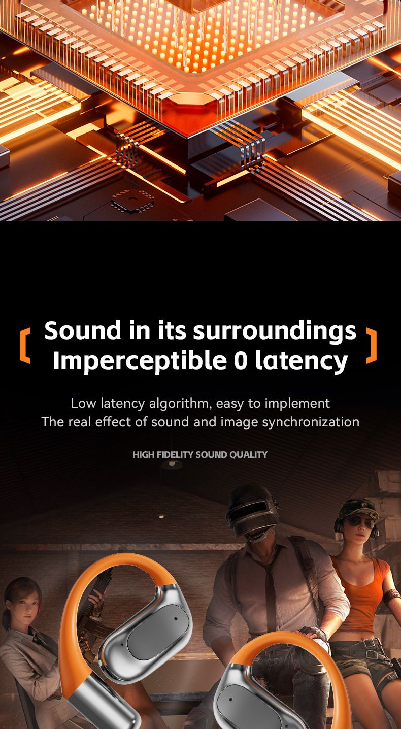 Rui Ge 2025 Nouveaux écouteurs Bluetooth sans fil de bonne qualité sonore supra-auriculaires confortables pour un port prolongé, non intra-auriculaires, pour le sport_voghion.com