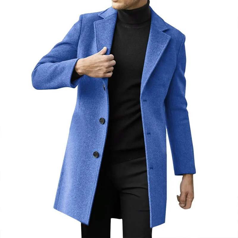 2025 Mode Männer Wolle & Mischungen Herren Casual Business Trenchcoat Herren Freizeit Mantel Männlich Punk Stil Mischungen Staub Mäntel Jacken_voghion.com