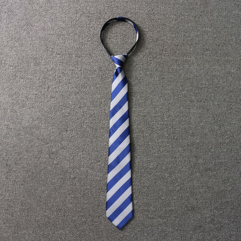 Camicia da studente giapponese unisex JK con cerniera regolabile, stile college, senza bisogno di annodare, con decorazione a righe_voghion.com