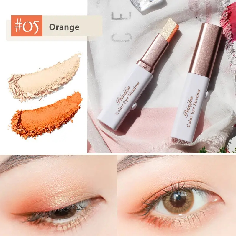 2 az 1-ben dupla színű csillogó szemhéjfesték rúd vízálló gradiens sztereó szemhéjpúder paletta bicolor Shimmer Beauty sminkeszközök_voghion.com