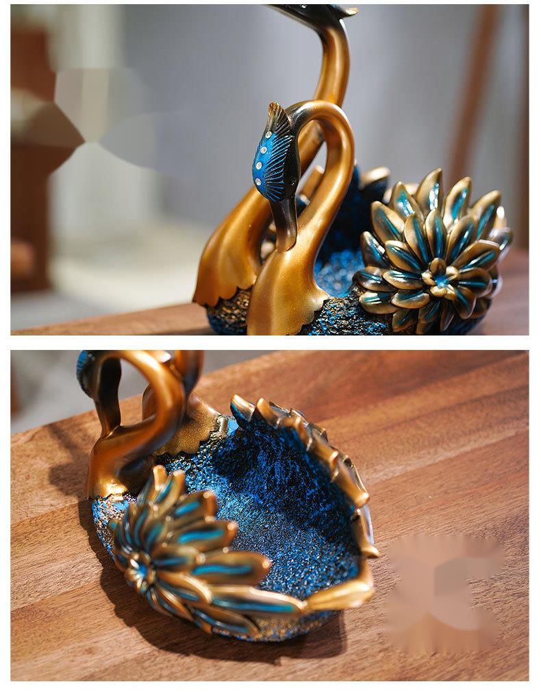 Europäisches Schwanen-Ornament-Rack, Kunstharz, Handwerk, leichtes Luxus-Wohnzimmer, Heim, Weinschrank, Dekoration, kreatives Display_voghion.com