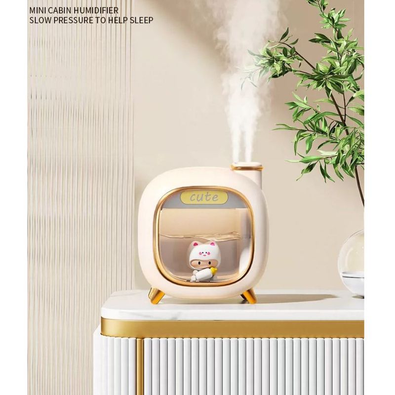 Luftbefeuchter Kleines Schlafzimmer Home Silent Wiederaufladbares Studentenwohnheim Aromatherapie-Gerät Geburtstagsgeschenk für Mädchen Luftbefeuchter_voghion.com