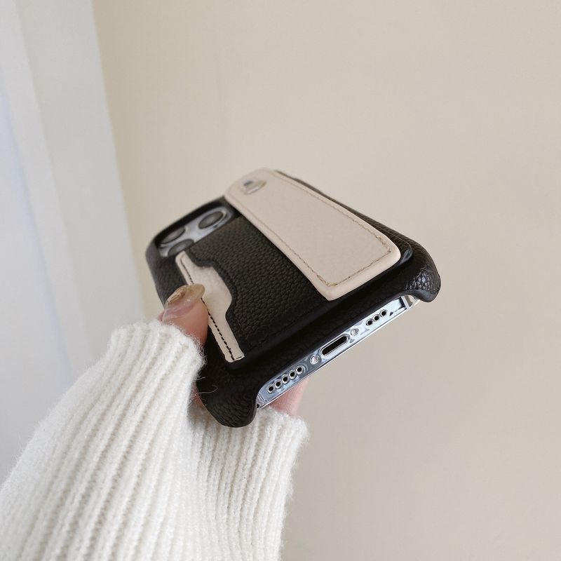 Mobile phone case pattern card wristband suitable for Apple 15 mobile phone case iPhone14pro max protective cover 13 foreign trade model_voghion.com