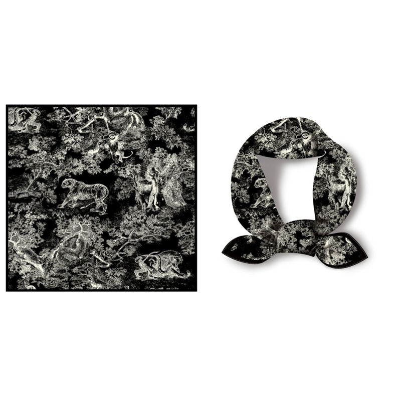 Neue twill frauen zoo kopftuch sommer simulation seide dünne professionelle flugbegleiterin quadrat schal_voghion.com