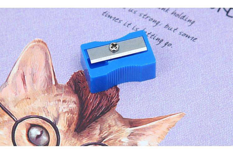 Mini Manual Pencil Sharpener - Compact & Lightweight Single Hole Plastic Sharpener For School, Office & Art Supplies_voghion.com