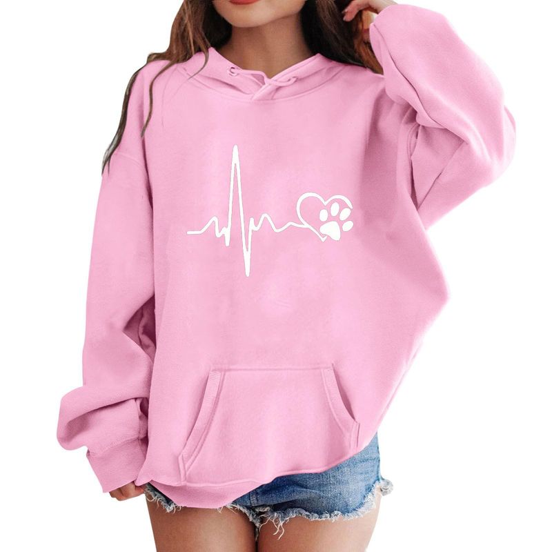 New Fleece-Lined Hooded Sweatshirt With Drawstring Pocket Print For Boys And Girls 02_voghion.com