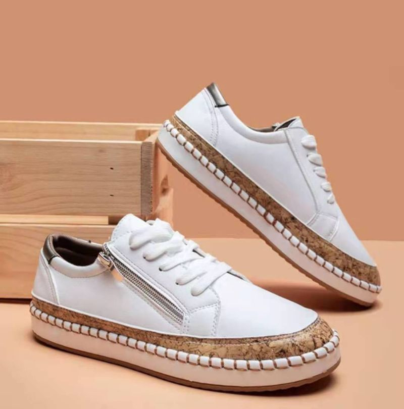 Damen Arbeitsschuhe Sportschuhe Rutschfest Bequeme Schuhe Wanderschuhe Sneakers Canvas Atmungsaktiv_voghion.com