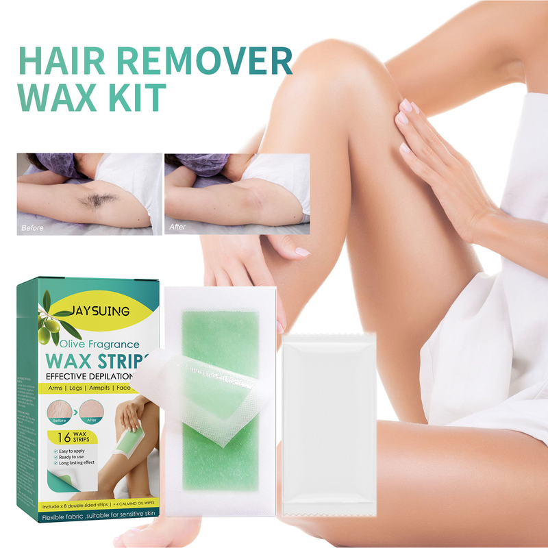 Jaysuing Hair Remova Wax Strip Set eg armpit hand hair, body temperature and are not irritating, cean hair_voghion.com