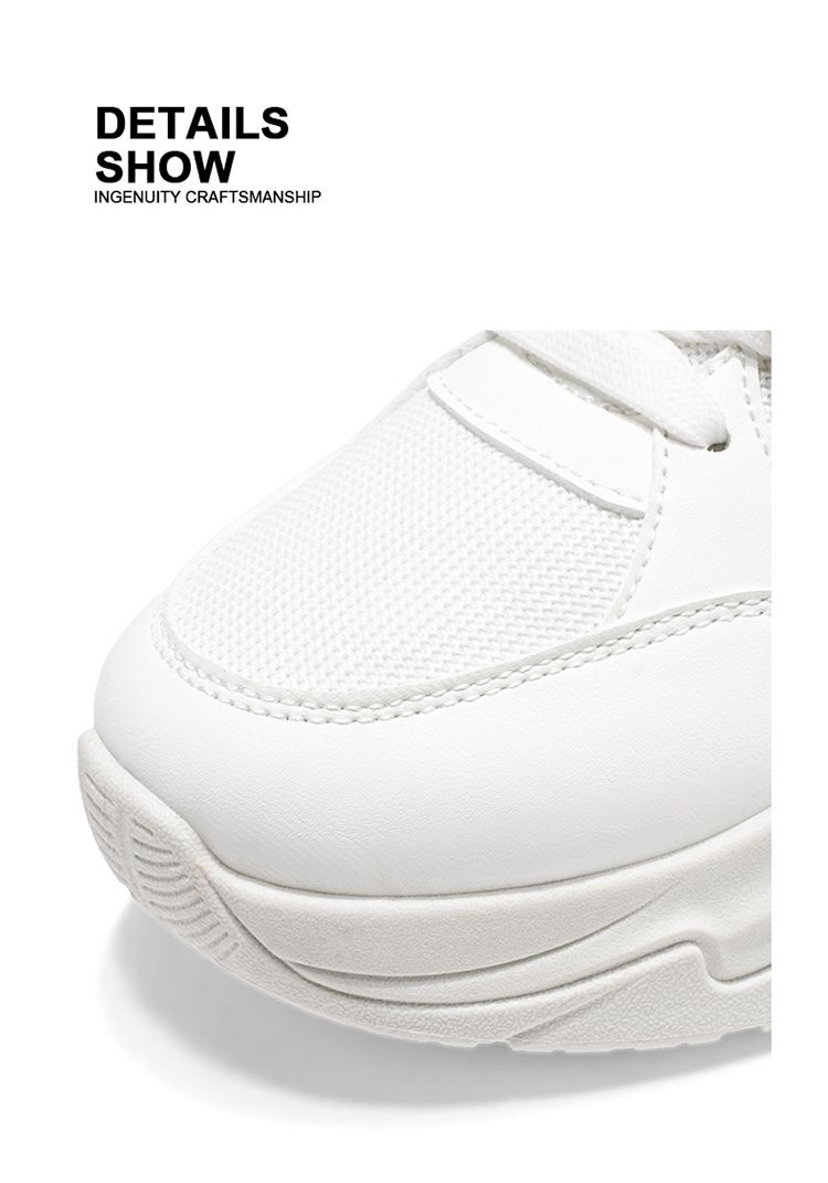 Sommer Neue Atmungsaktive Mesh Sneakers Herren Trendy Vielseitige Weiße Dicke Sohle Casual Dad Schuhe Männer_voghion.com