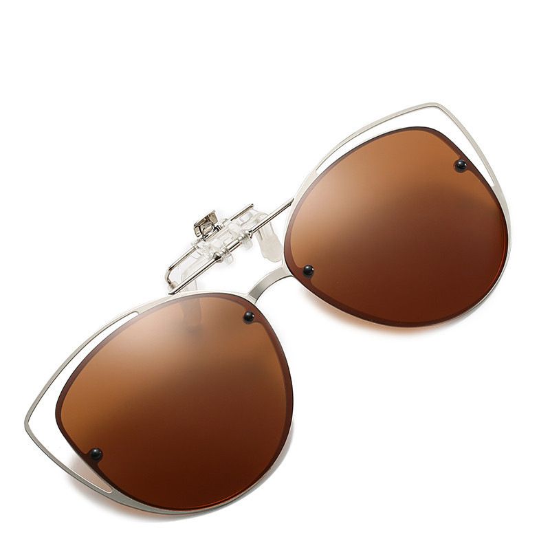 2025 Polarisierte Unisex-Sonnenbrille mit Sehstärke für Tag- und Nachtsichtgläser mit doppeltem Verwendungszweck, Katzenaugenbrille zum Aufstecken_voghion.com