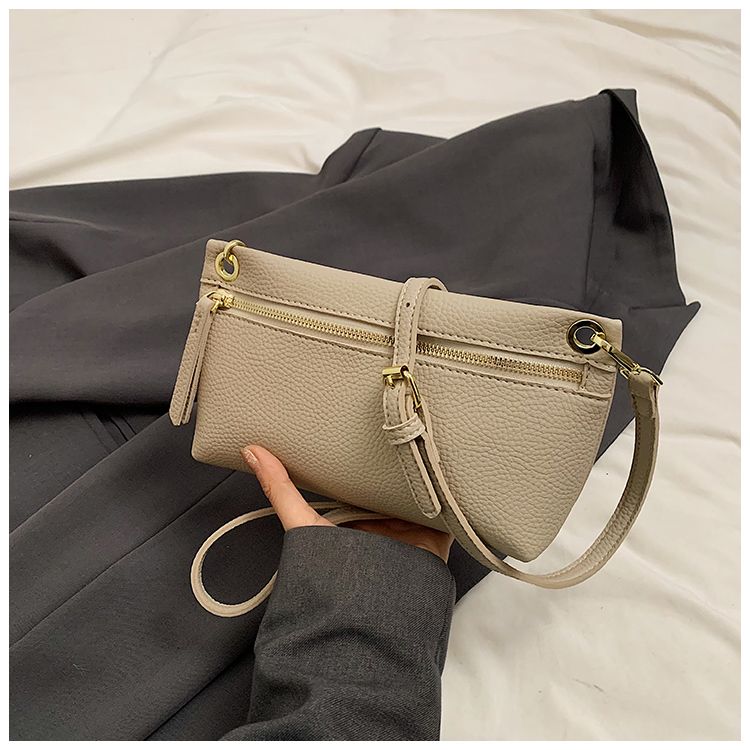 Modello unico di litchi in morbida pelle 2024 Nuova borsa a tracolla monospalla alla moda estiva Versatile piccola borsa da trasporto_voghion.com