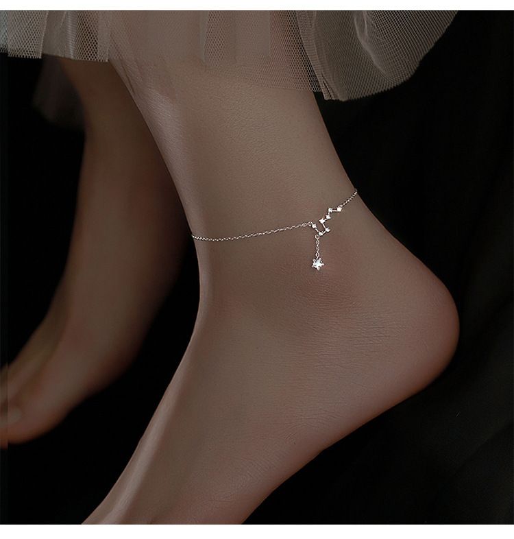 Stylish And Simple Female Big Dipper Anklet High-end Exquisite Niche Design Ankle Ankle Anklet Anklet Body Chain_voghion.com