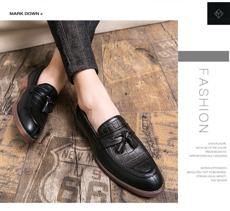 2022 Leren Casual Heren Loafers Band Slip On Mannelijke Dress Schoenen Vrijetijds Stijl Grote Maat 38-47 Goede Slijtvaste Zool_voghion.com
