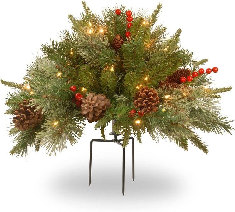 Künstlicher Weihnachtsbaum fühlt sich an wie ein echtes Skelett, Füllung, Beflockung, gemischte dekorative Lichterkette, LED-Lichtstreifenhalter_voghion.com