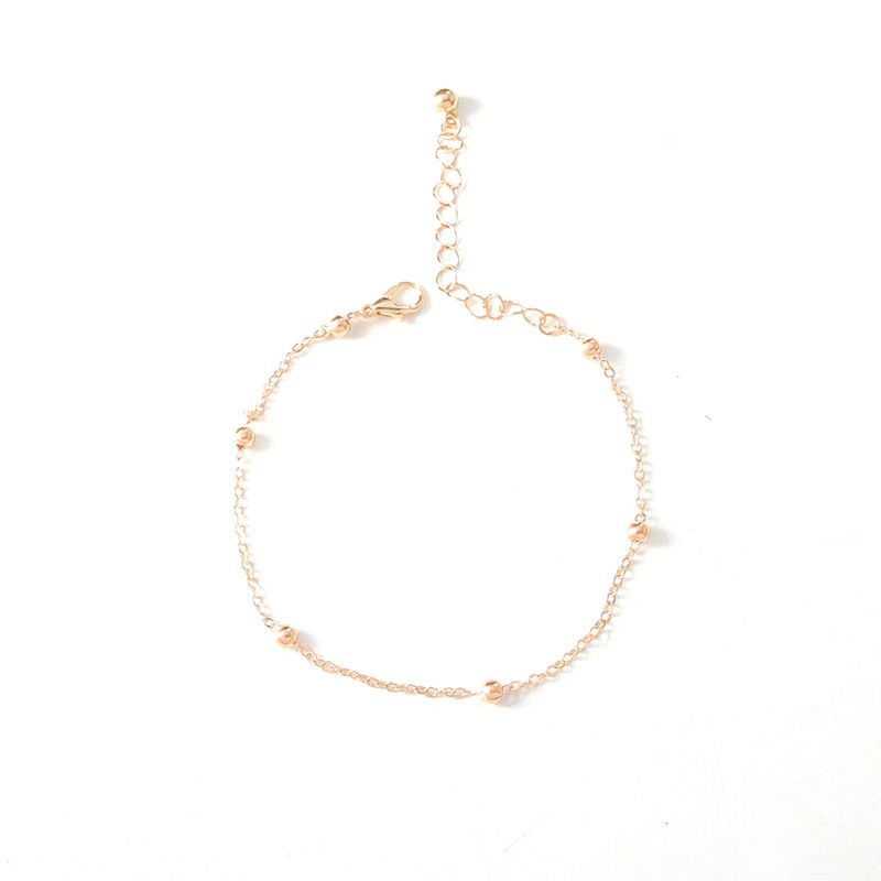 Elegant Simple Korean Style Ins Bead Anklet Niche Design Fashion Sexy Literary Ankle Chain For Women_voghion.com