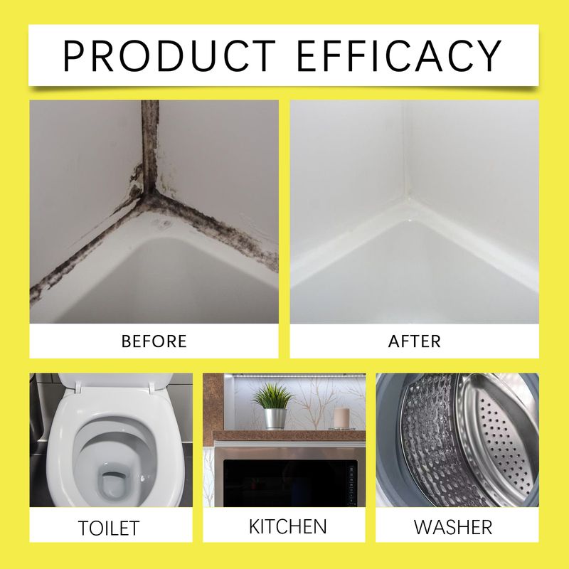 Jakehoe Stain Remover Scale Household Tile Crevices Refrigerator Sink Toilet Stain Remover_voghion.com