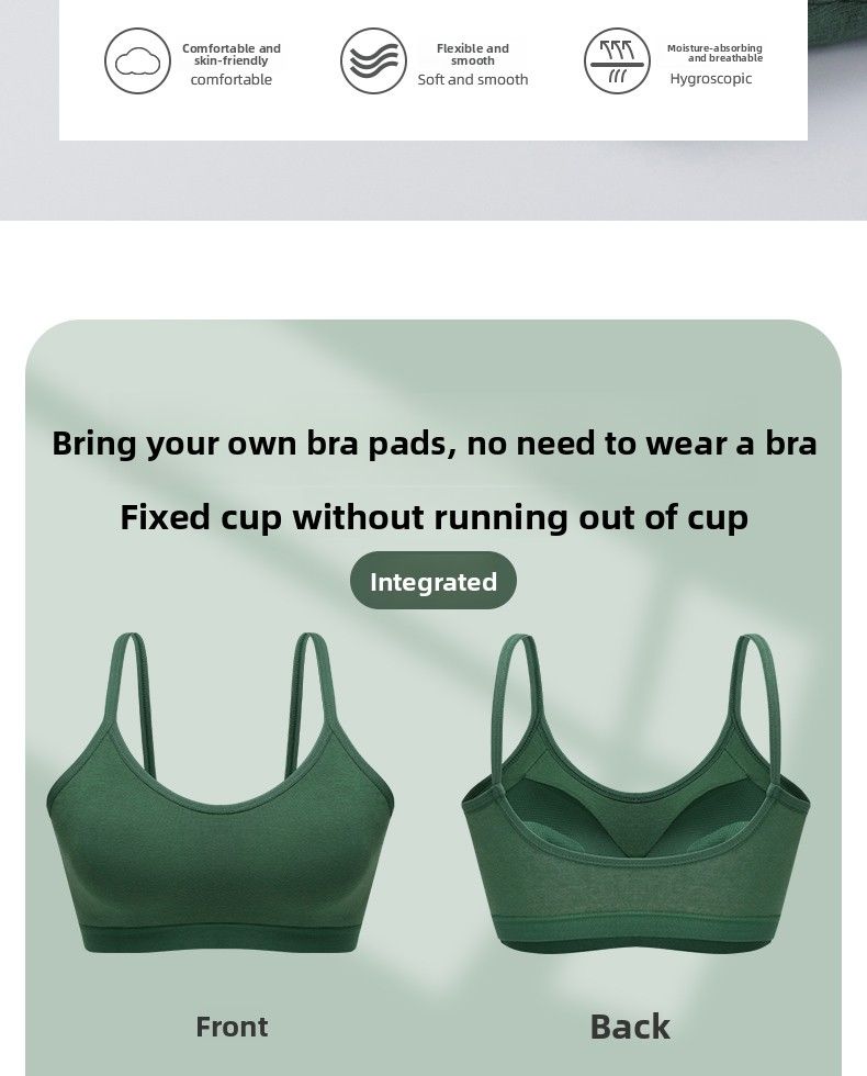Seamless Wire-Free Sports Bra, Ultra-Thin For Active Lifestyle_voghion.com