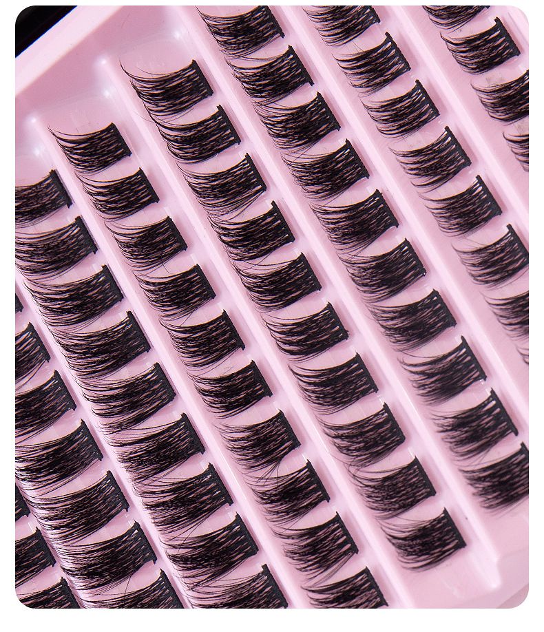 Zestaw do przedłużania rzęs Zestaw sztucznych rzęs z pojedynczym klastrem Naturalna sekcja włosów Codziennie Rzęsy szczepione własnymi rękami_voghion.com