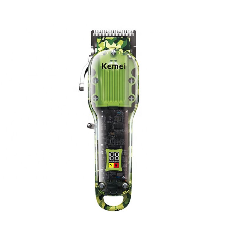 Kemei KM-1926 USB Charging Professional Electric Trimmer LCD Display Clipper Rechargeable Hair Cutting hine_voghion.com