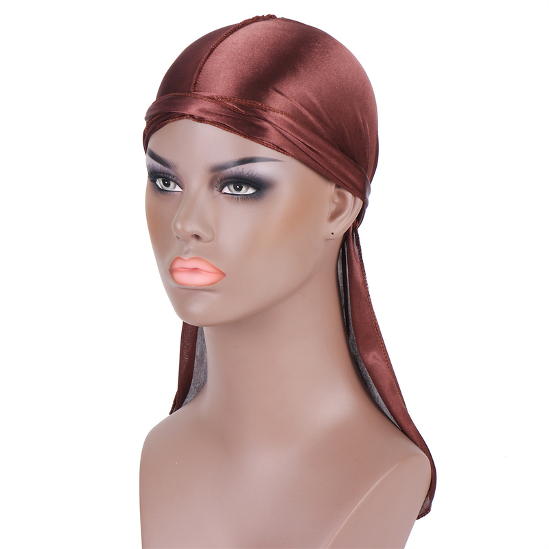 SILKY DURAG Headwear – Stretchy Long-Tail Bandana For Dance/Cycling (12 Colors)_voghion.com