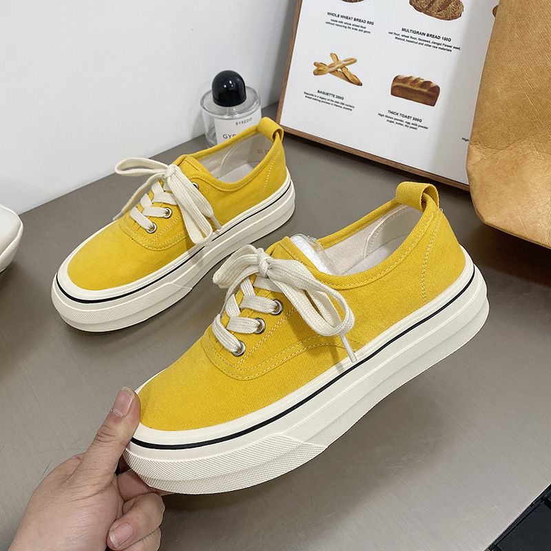 Canvas Shoes 2025 Spring And Summer New Thick Bottom Slope Heel Multifunctional Comfortable Hidden Heel Casual Shoes White Sneakers Fashion_voghion.com