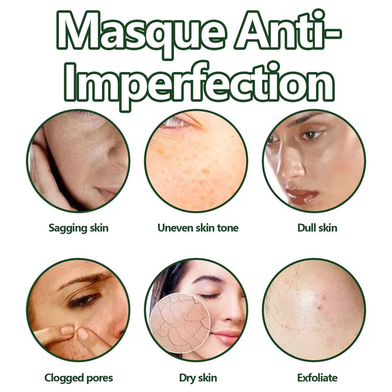 Maschera viso solida detergente e riparatrice per il viso al tè verde del mese occidentale_voghion.com