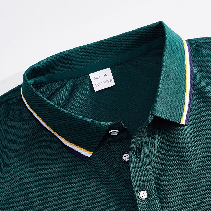 Americké letní pánské síťované límce, jednoduché golfové tričko s krátkým rukávem, rychleschnoucí polokošile pro muže_voghion.com