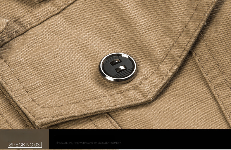 Veste pour hommes printemps et automne décontracté coton militaire vêtements de travail multi-poches manteau d'hiver en plein air bomber veste vêtements pour hommes_voghion.com