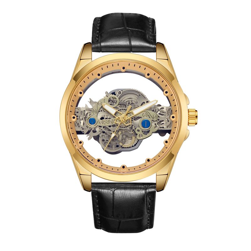 New Hollow Transparent Non-Full Automatic Men's Watch Waterproof Luminous_voghion.com