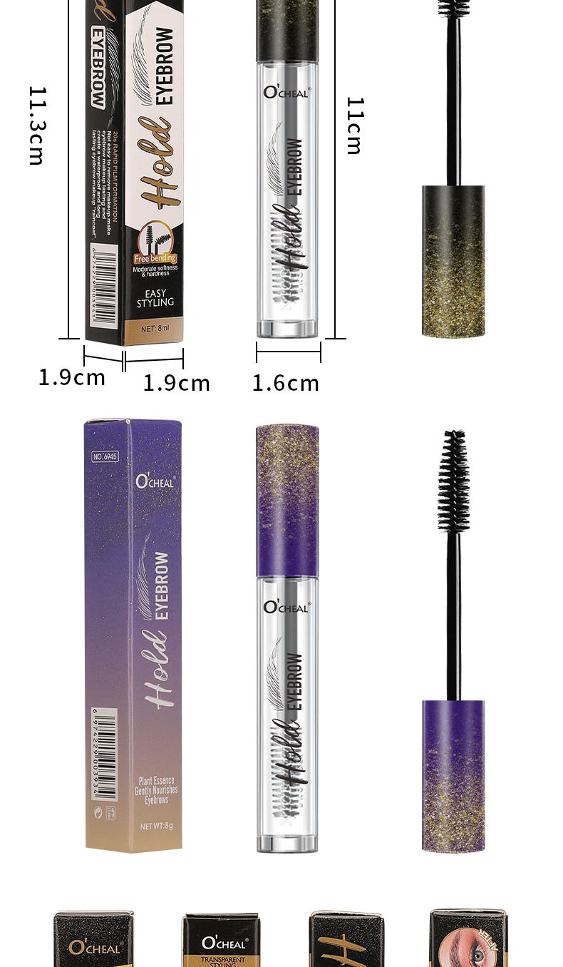 OCHEAL Eyelash Styling Glue Colorless Transparent Wild Eyebrow Gel Eyebrow Styling Liquid Waterproof And Sweat-proof 5-in-1 Eyelash Essence Essential_voghion.com