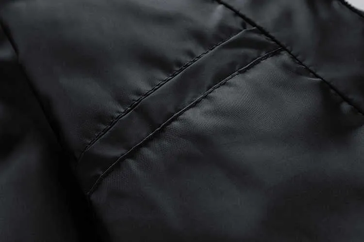 Vestes pour hommes mode hiver automne Parkas coupe-vent épais chaud veste à carreaux manteau couleur unie en plein air T221017_voghion.com