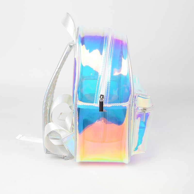 Zaino trasparente semplice coreano in TPU con miscelazione di colori laser per la primavera e l'estate 2025_voghion.com