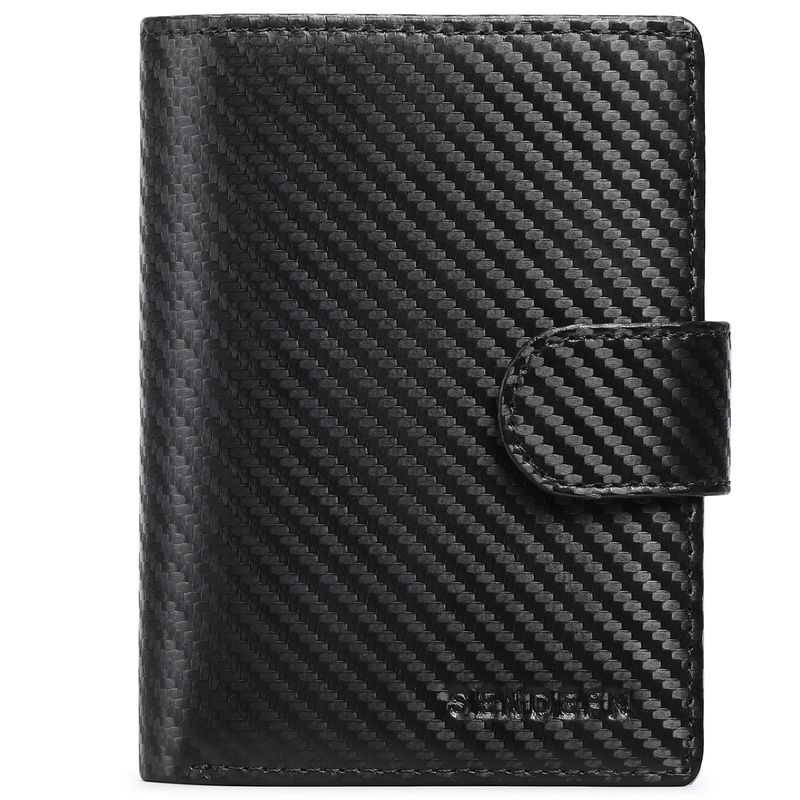 Men Short RFID Anti-Theft Genuine Leather Wallet Wind Color Block Coin Purse Wallet Men_voghion.com