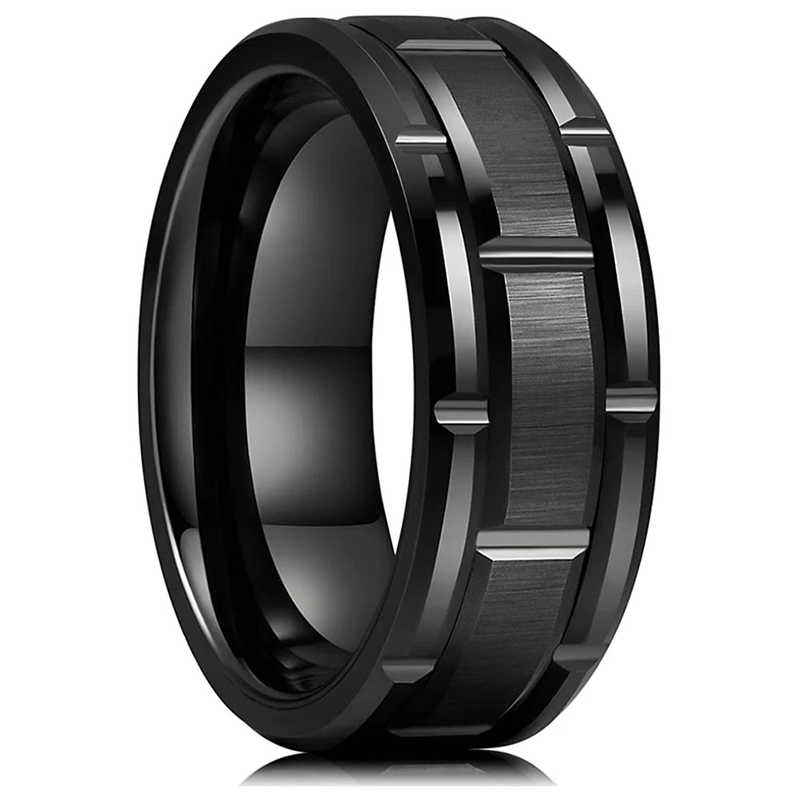 Nuovi arrivi Moda Acciaio inossidabile Semplice Matrimonio Fidanzamento Uomo Anelli Regalo di Natale Accessori_voghion.com