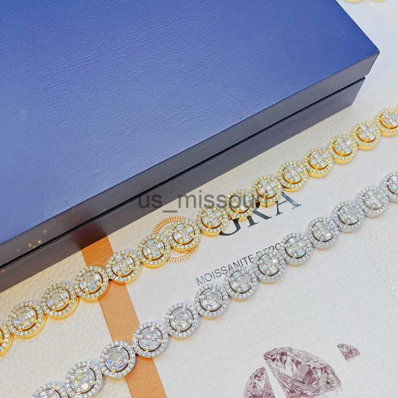 Collane con ciondolo Moda Gioielli Hip Hop Pass Tester Vvs Moissanite Collana con diamanti ghiacciati Uomo personalizzato Sier cubano_voghion.com