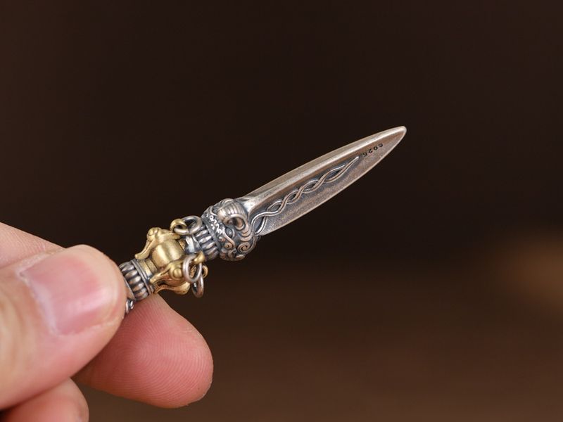 Ciondolo d'argento vintage per realizzare la vecchia bestia proboscide King Kong design del pestello ciondolo da uomo gioielli in argento_voghion.com