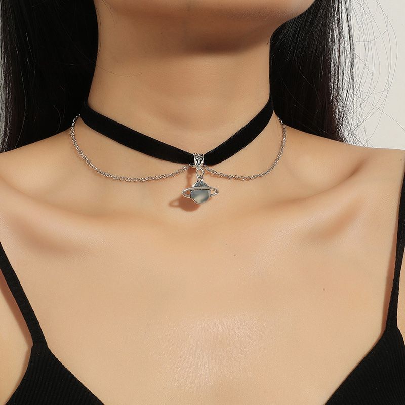 Gargantilla Veet de cadena de color dorado de doble capa lista para usar, collar corto de mariposa de moda para mujeres, niñas, estudiantes, estética gótica_voghion.com