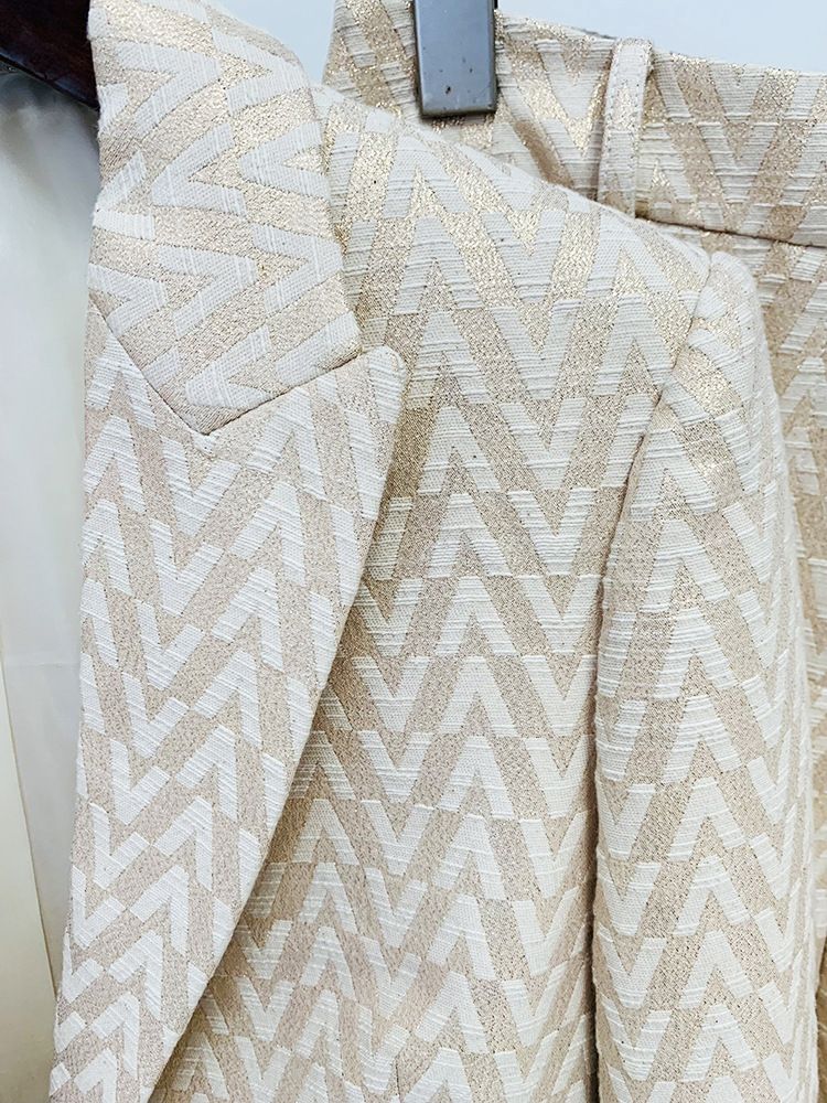 Damen-Jacquard-Hosenanzug-Set – Hosen-Sets im Frühlingsstil, zweiteiliges Outfit (S-XXL)_voghion.com