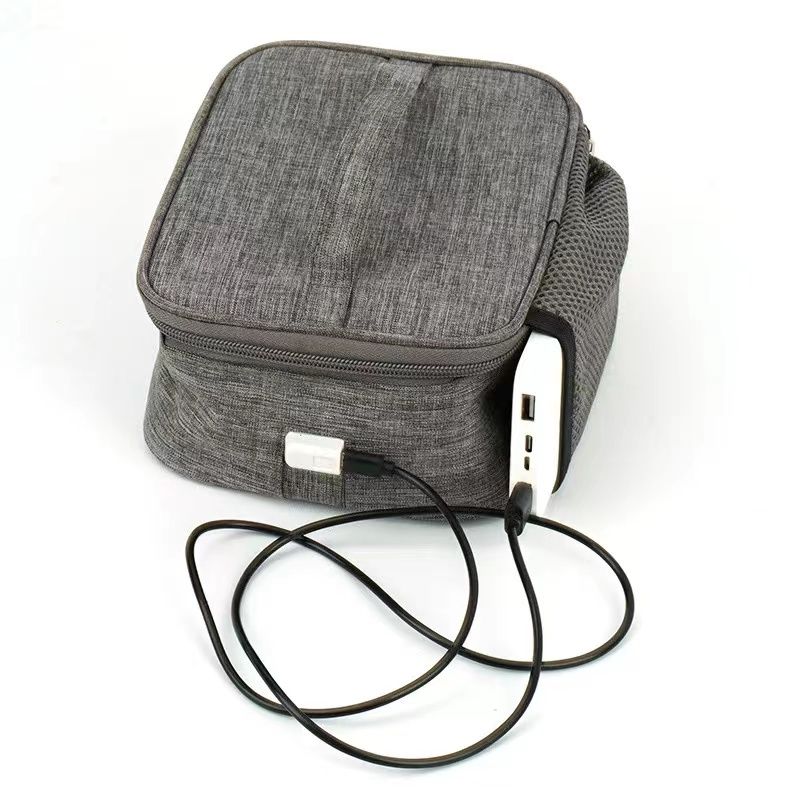 USB-Powerbank-Heiz-Lunchbox, wasserdicht, isoliert, 5V, Auto-Picknick-Speisenwärmer, elektrische Lunchbox-Tasche_voghion.com