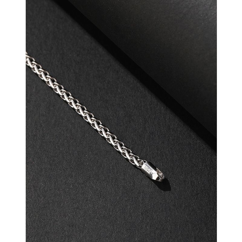 S Pure Sier 3.0 Round Chopard Bracelet Thick Chain Hip-Hop Trendy Personality Niche Men's Simple_voghion.com