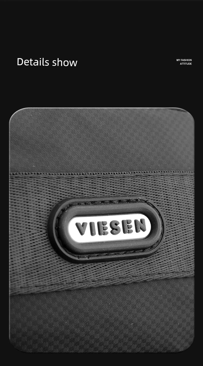 Viessen Men Casual Chest Large Capacity Shoulder Messenger Bag Outdoor Multi-Functional Backpack_voghion.com