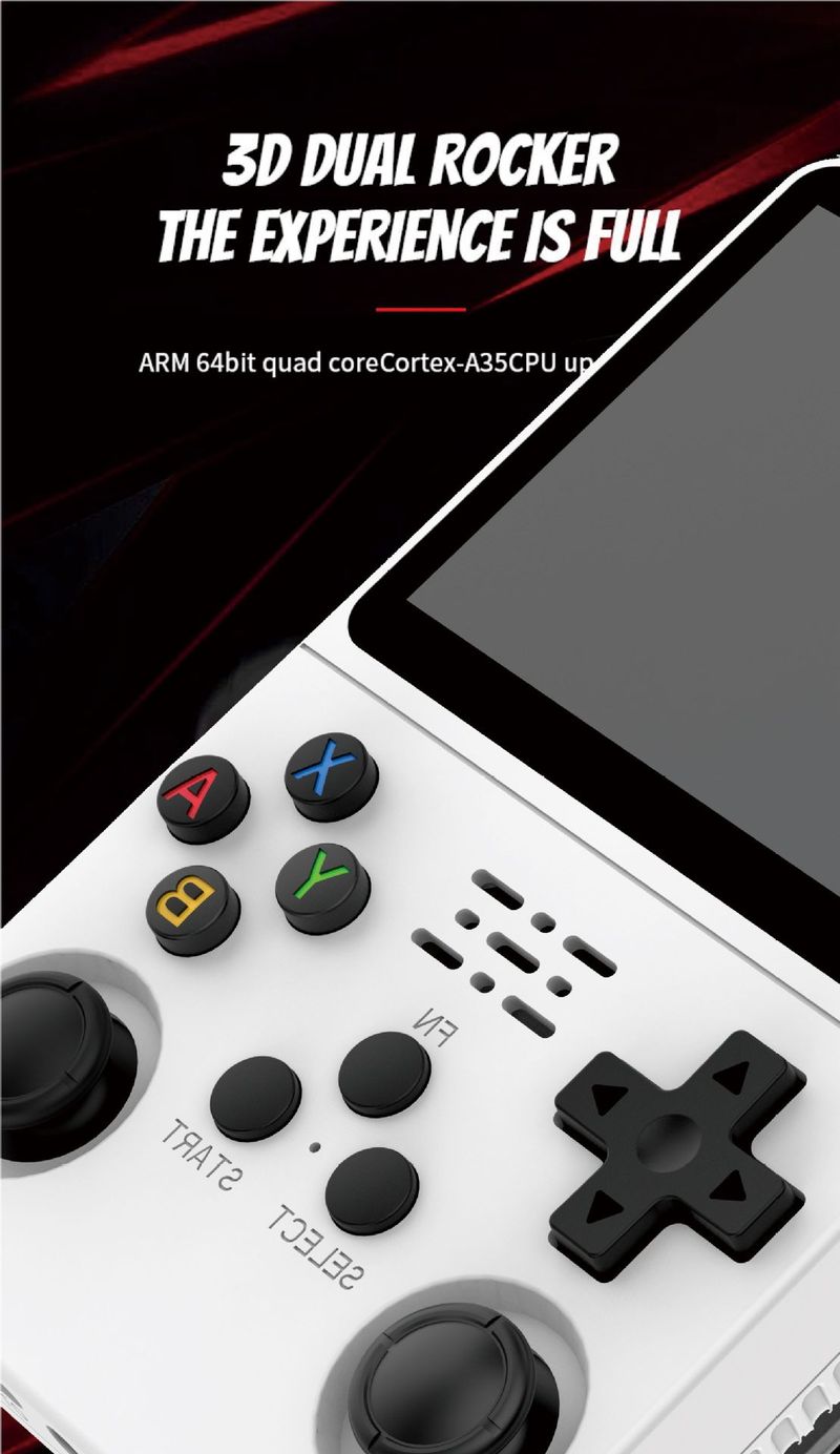 Retro R36S draagbare videogameconsole met 3,5 inch IPS-scherm, 128 GB voorgeïnstalleerde games, draagbare pocketspeler met Linux-systeem_voghion.com