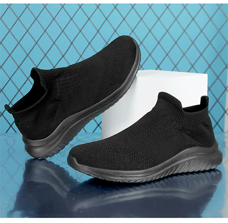 Sneakers slip-on da uomo in maglia - Scarpe casual in rete traspirante per piedi larghi (design leggero e unisex)_voghion.com