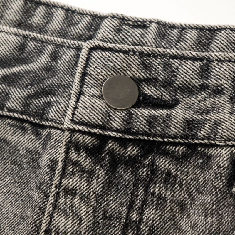 Roupas masculinas American Smoky Gray Tassel 507 Retro Cement Gray Calças Jeans Cleanfit_voghion.com