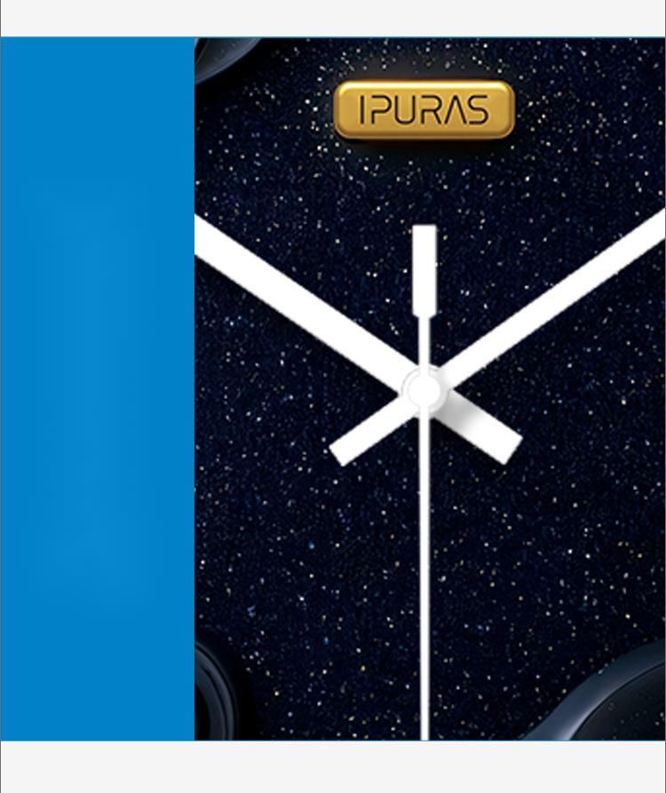Yipula 7278 Horloge murale à quartz ronde de luxe, style nordique, simple et créative, idéale pour un salon_voghion.com