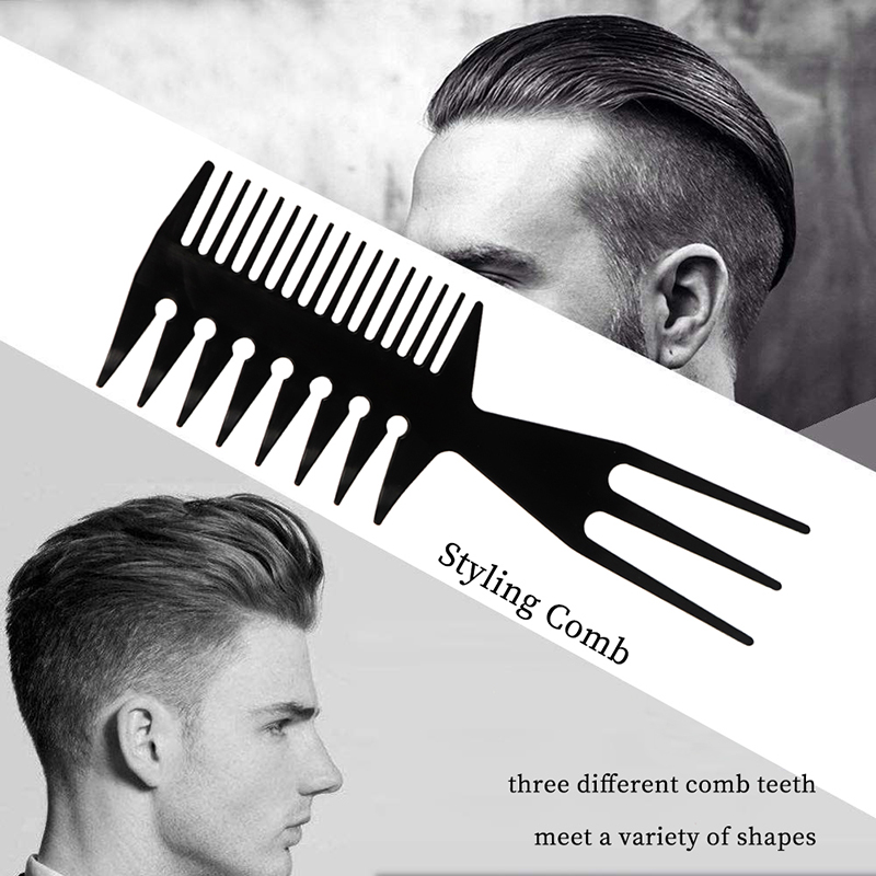 Professionelle Doppel Seite Zahn Kämme Fisch Knochen Form Haar Pinsel Barber Haar Färben Schneiden Färbung Pinsel Mann Styling Werkzeug_voghion.com
