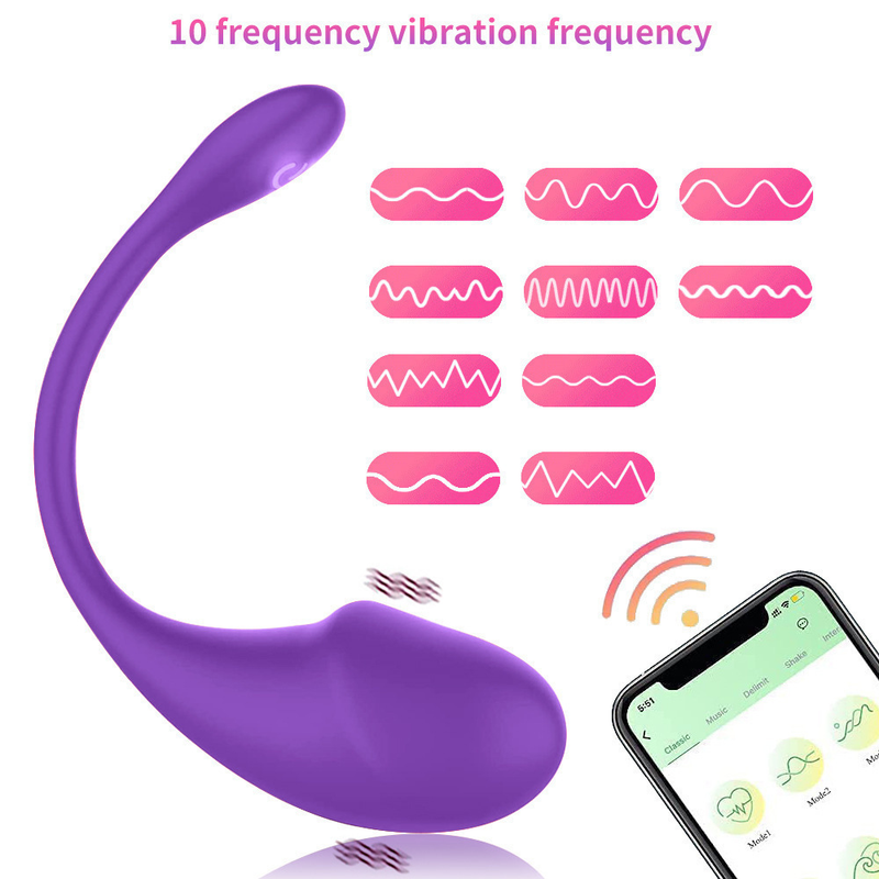 New Mobile App for Women's Jumping Egg Little Dolphin Bluetooth Remote Control G-point Vibrator Fun Sex Products_voghion.com